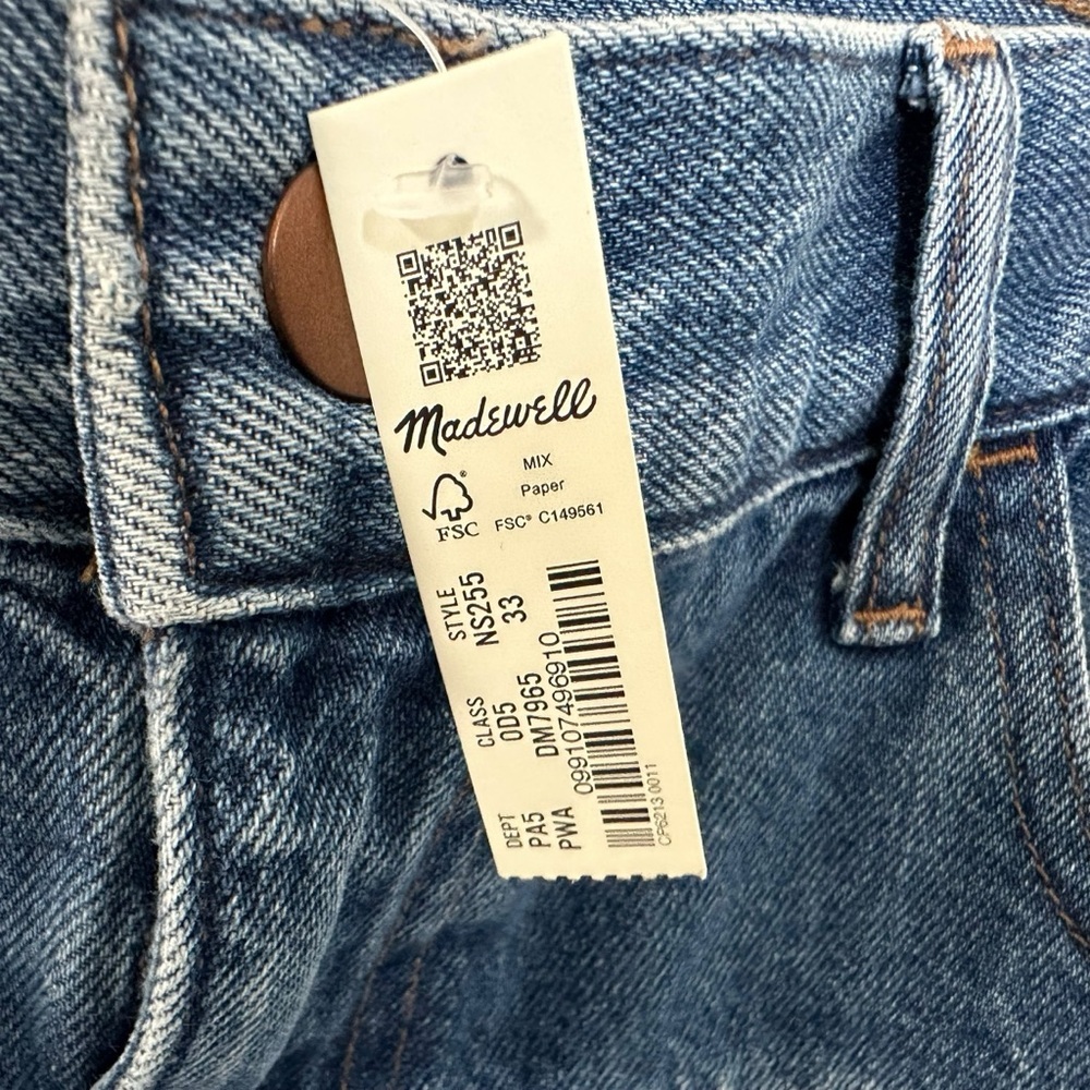 Madewell Womens Denim Western Maxi Skirt Size 33 Blue Front Split NWT - Picture 10 of 11